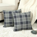 Stellhome Pack of 2 Faux Linen Buffalo Check Throw Pillow Covers, Farmhouse by Stellhome