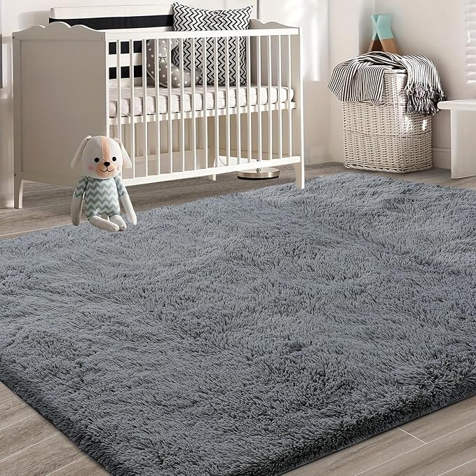 Shag Area Rugs for Bedroom Living Room, 8X10 Ultra Soft Fluffy Area Rugs for - Image 6