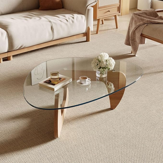 Modern Coffee Table for Living Room and Small Spaces, 43.3" x 29.5" x 15.8" - Image 3