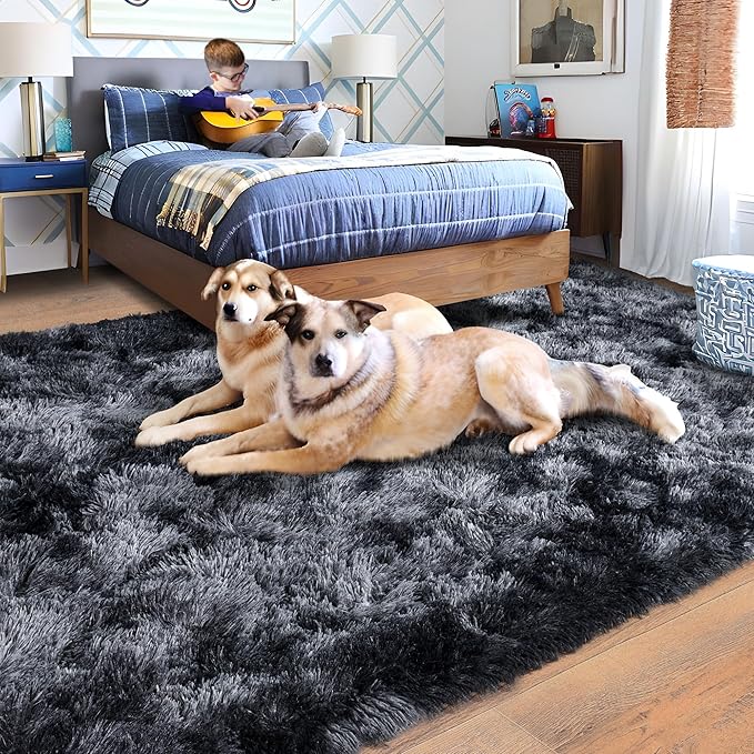 Rugs for Living Room 5x7, Soft Shaggy Modern Shag Area Rug for Bedroom - Image 2