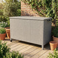 GarveeLife Outdoor Wicker Storage Box, PE Rattan Patio Storage Chest by GarveeLife