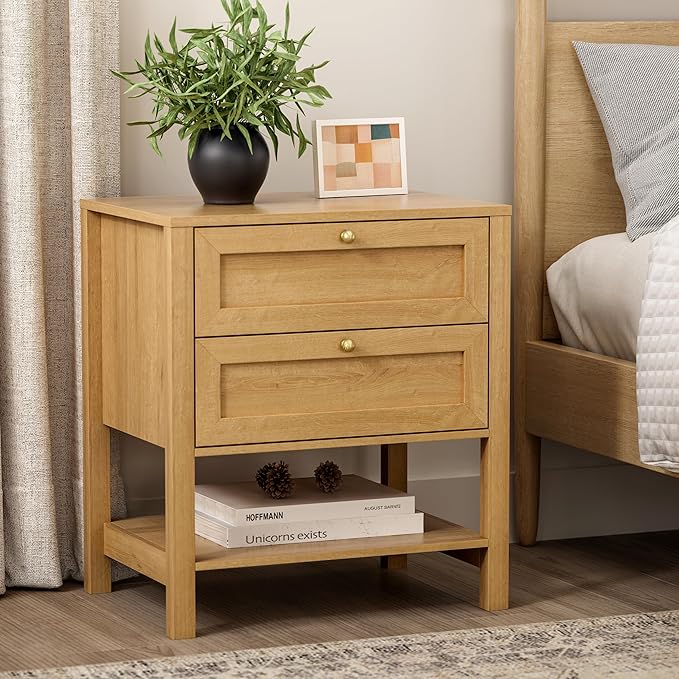 EYYTHUNG Farmhouse Nightstand Set of 2 - Image 6