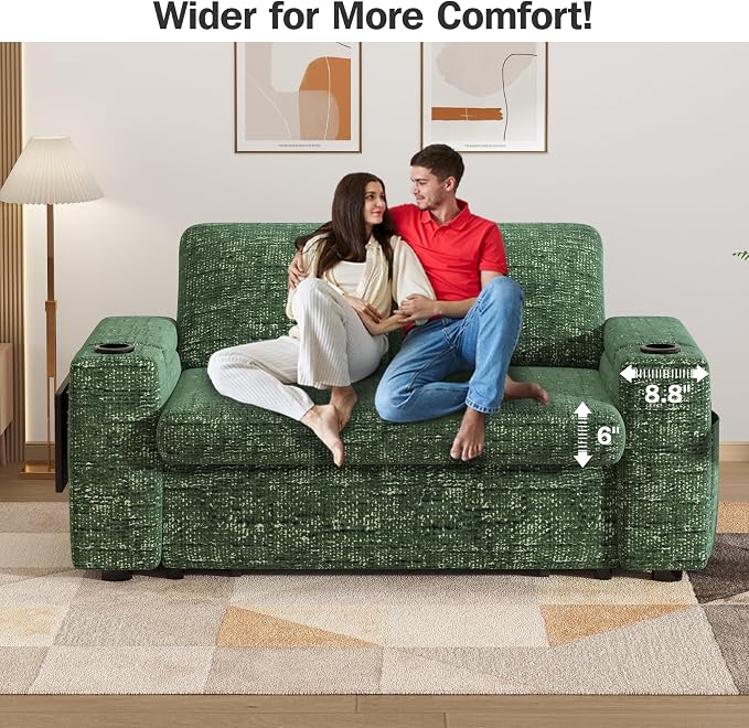 Vipbear 65" Loveseat Sleeper Sofa - Image 6