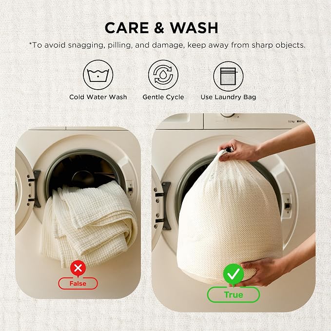 Bedsure 100% Cotton Muslin Blankets - Image 6
