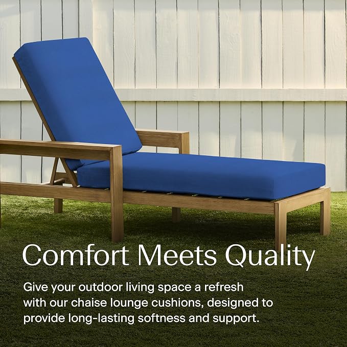 Honeycomb Outdoor Chaise Lounge Cushion - Image 3