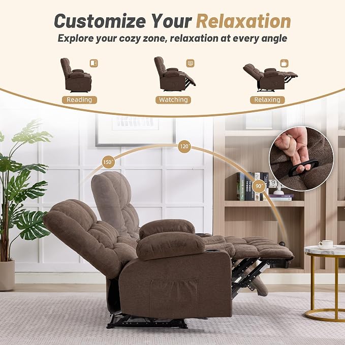 Loveseat Recliner Sofa, Big Large Reclining Sofa - Image 3