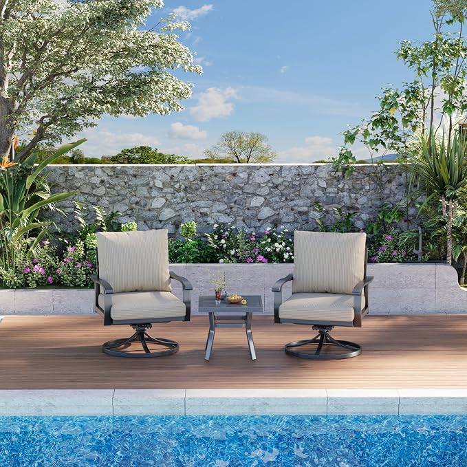 HOMREST Outdoor Swivel Rocker Patio Chairs - Image 9