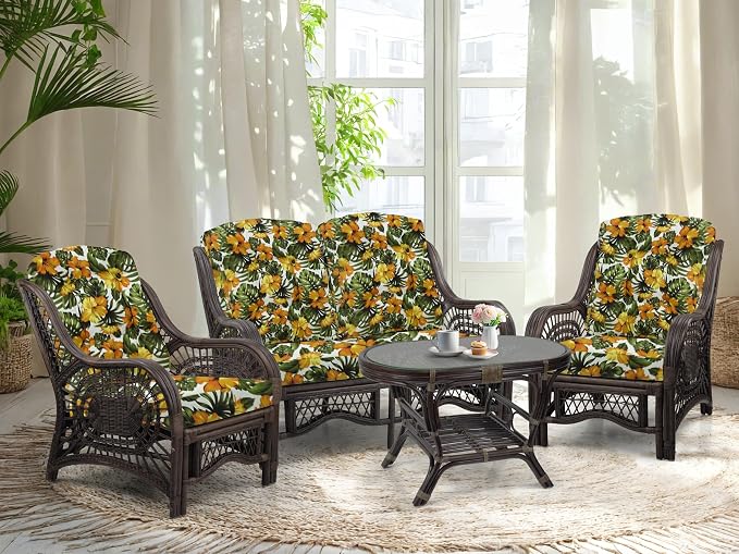 Malibu Lounge Living Accent Armchair Natural Rattan Wicker Handmade Design - Image 7