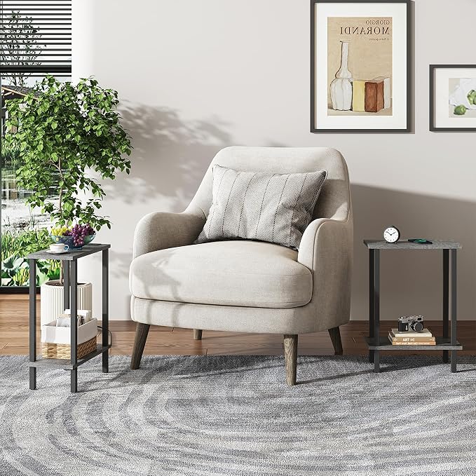 TUTOTAK Small Side Table, Narrow End Table, Skinny Sofa Table, Slim Nightstand - Image 7