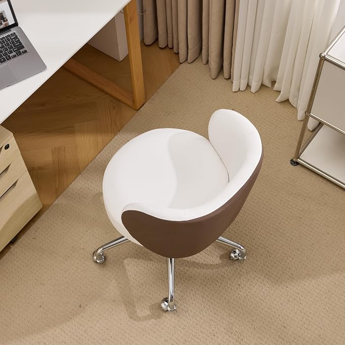 VINGLI Cute Small Swivel Desk Chair Comfy - Image 7