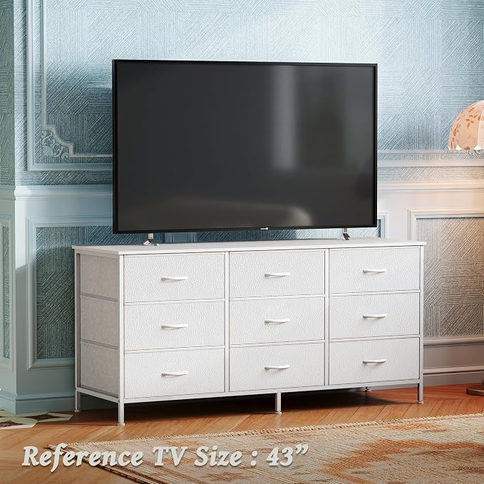 Huuger 9 Drawer Dresser, 47 Inch TV Stand - Image 6