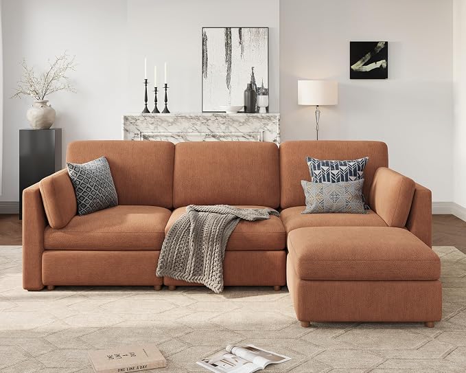 116'' Oversized Modular Sectional Sofa by Kalafini