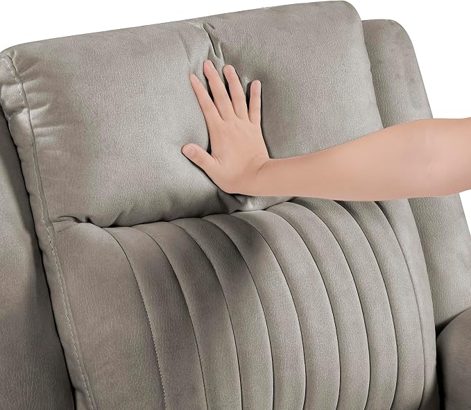 Lexicon Manual Double Reclining Loveseat, Polished Microfiber Manual Wall - Image 12