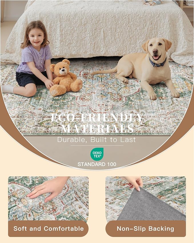 Madane Hallway Runner Rug 2x12, Extra Long Washable Runner Rugs - Image 8