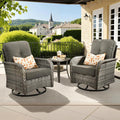 ovios 3-Piece Patio Furniture Set, Outdoor Wicker Sofa by OVIOS