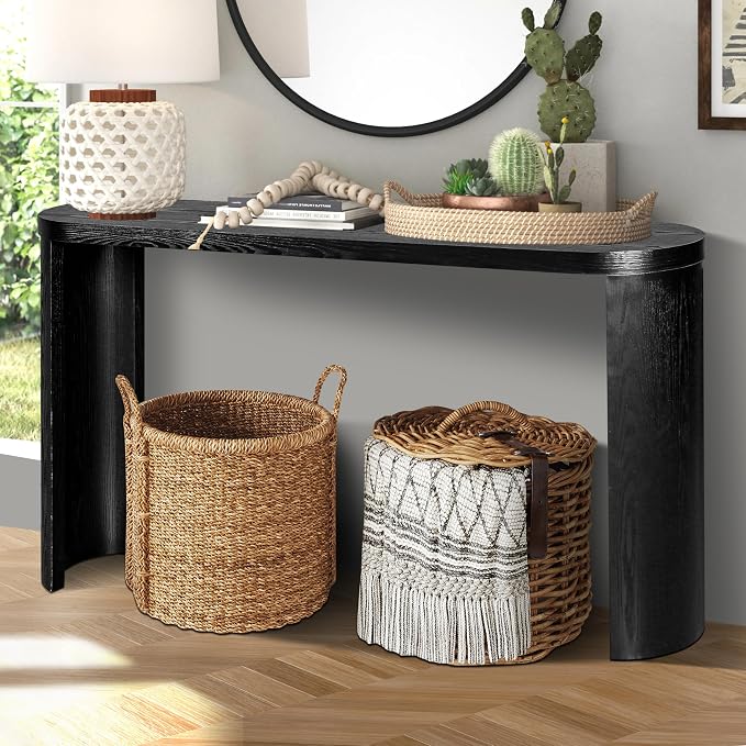 60'' Console Table Sofa Table Thick Top Entryway Table, Hallway Table - Image 3