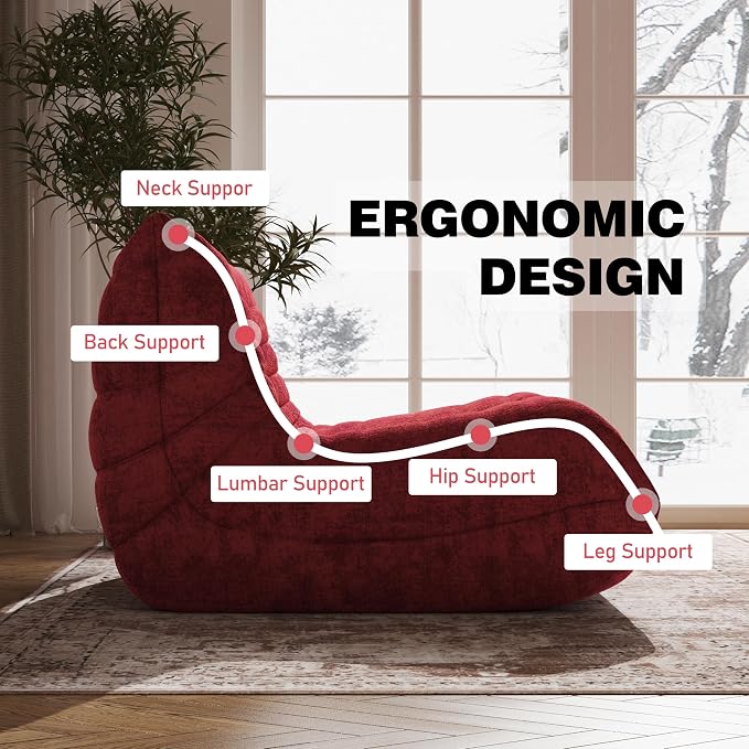 YVDNHP Bean Bag Chair, Fireside Chair Bean Bag Sofa Large Bean Bag Chair - Image 5