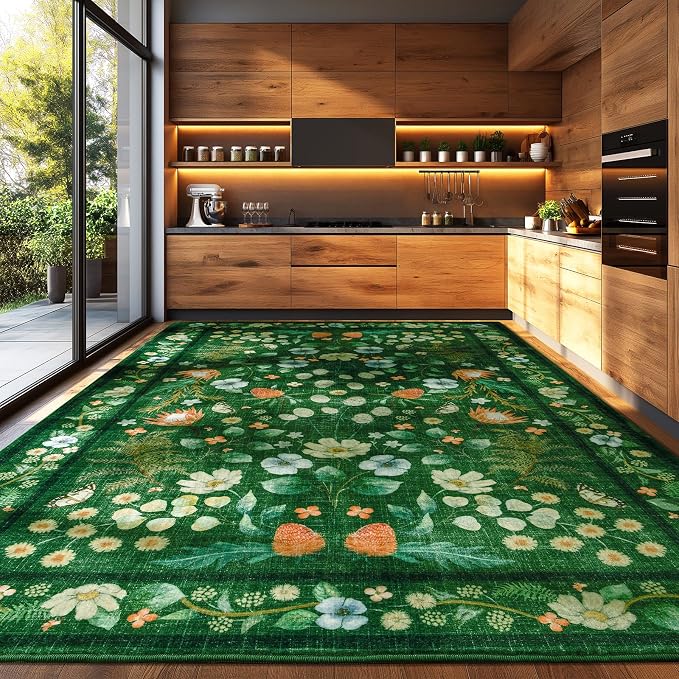 Area Rugs for Living Room, Non-Slip 4x6 Washable Rug for Bedroom, Vintage - Image 5