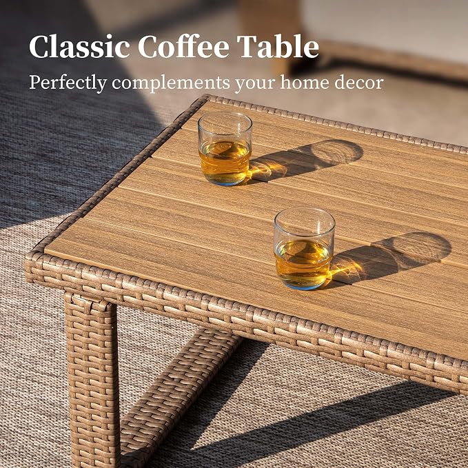 SUNSHINE VALLEY 4 Pieces Patio Furniture Set - Image 7