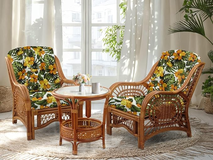 Malibu Lounge Living Accent Armchair Natural Rattan Wicker Handmade Design - Image 6