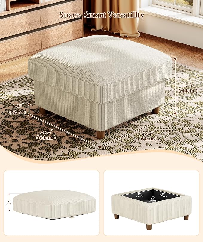 Kidirect 70in L Shaped Couch, Modular Sofa No Tool Assembly, Comfy Sectional - Image 6