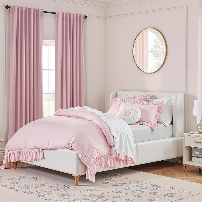 Guken 100% Blackout Curtains 102 Inch Length 2 Panels Set - Image 9