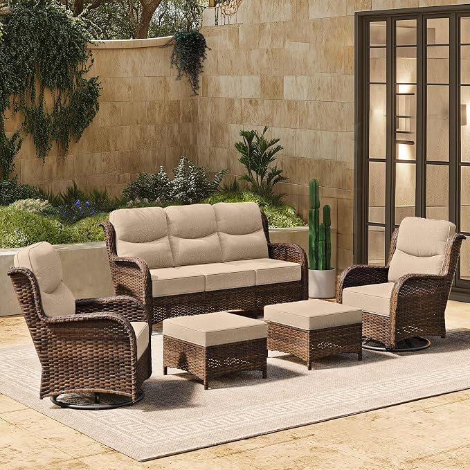 HILLGA Luxury High Back Patio Furniture Set by HILLGA