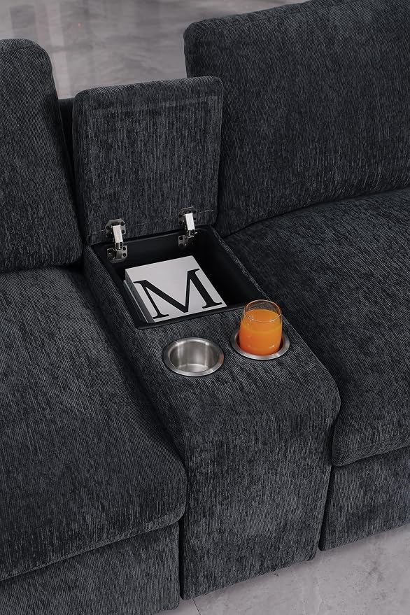Ball & Cast 157" Oversized Modular L-Shaped Sectional Sofa, Large Chenille - Image 5