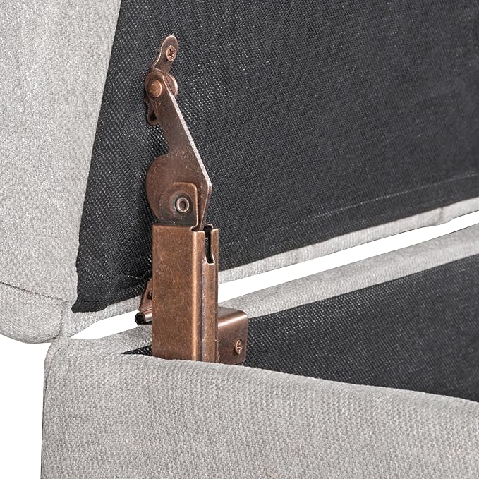 Homepop Home Decor | Tufted Ainsley Button Storage Ottoman Bench - Image 7