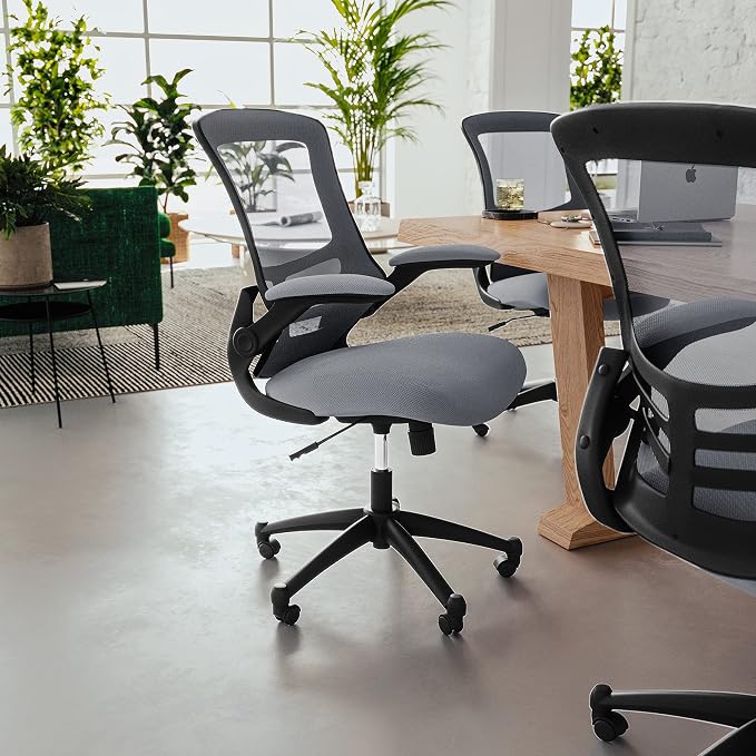 Flash Furniture Kelista Office Chair, Dark Gray Mesh - Image 2