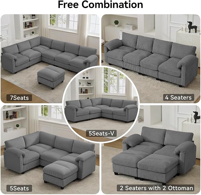 61'' Modular Loveseat Sofa - Image 7