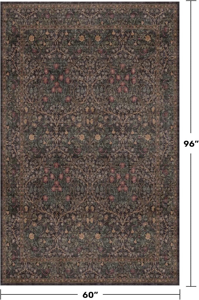 Hazo Haus Taupe Brown 5x8 Rug for Living Room - Image 2