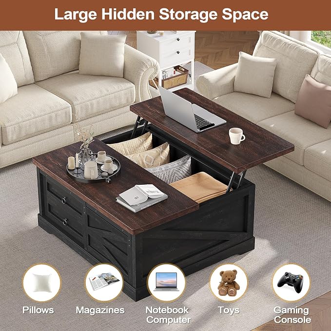 Itaar 39.4'' Lift Top Coffee Table - Image 5