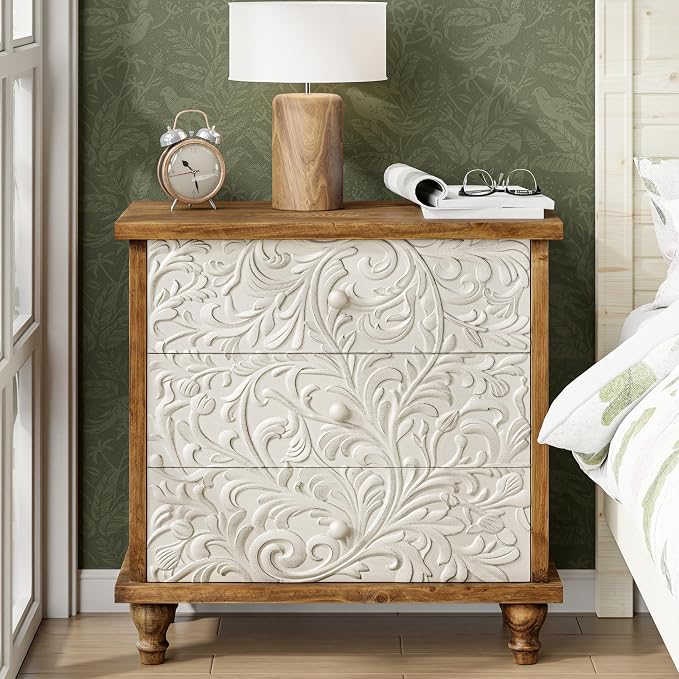 3 Drawer Farmhouse Dresser x 2P - Image 2