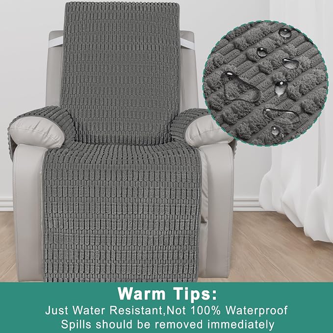 Foxdecor Recliner Chair Covers, Recliner Cover Non-Slip Chair Covers, Washable - Image 6