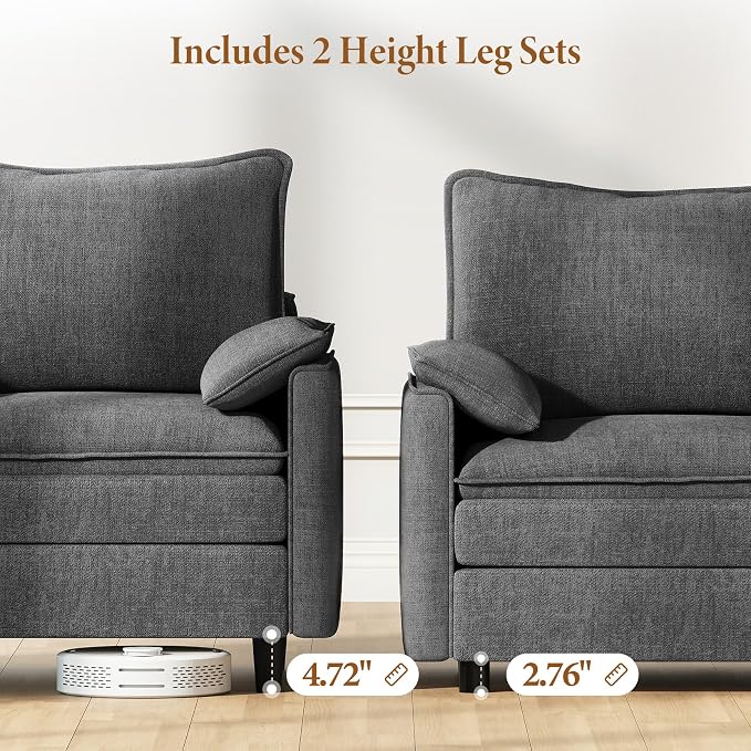 Vesgantti Large Modular Sectional Sofa, Big Comfy Cloud Couch - Image 3