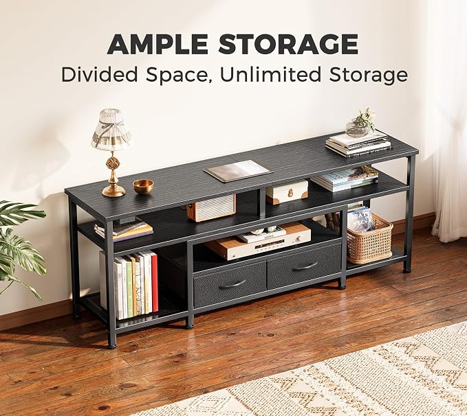 Huuger TV Stand for 55 60 Inch TV, Entertainment Center - Image 4