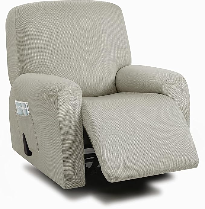 ULTICOR 4-Piece, 1 Seat Recliner Cover, Yarn Dyed Reclining Chair Covers by ULTICOR