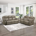 Lexicon Recliner Living Room Set, Home Theater Seating, Manual Polished by Lexicon