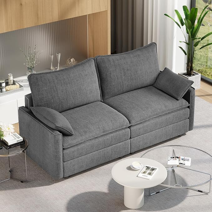 Vesgantti 74" Loveseat Sofa for Living Room, Comfy Cloud Couch Deep Seat by Vesgantti