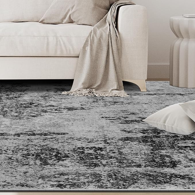9x12 Area Rugs for Living Room Rug Washable: Abstract Large Rug for Dining Room - Image 9