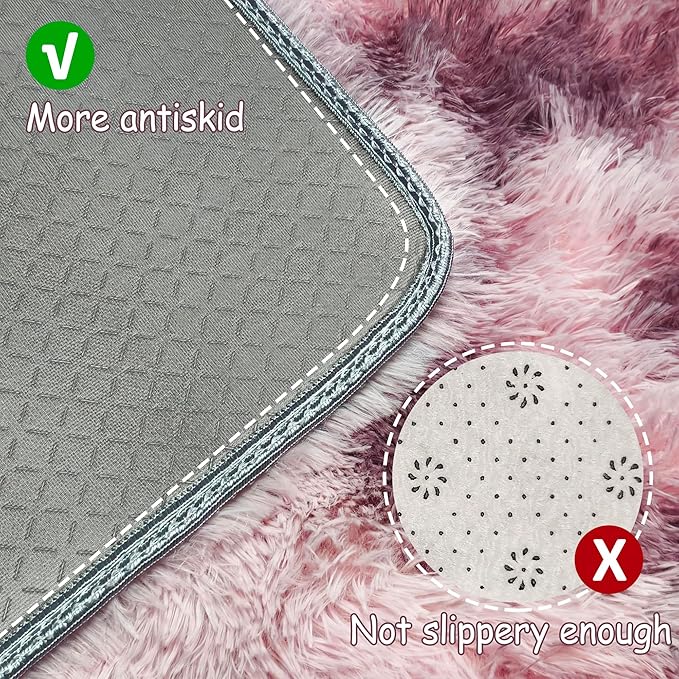 Tie-Dyed Blush 2x8 Machine Washable Runner Rugs - Image 4