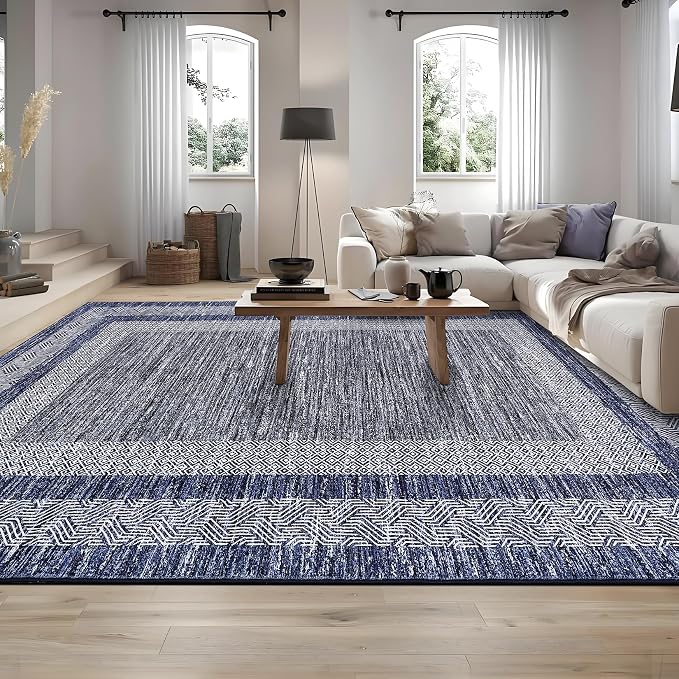 GarveeHome 10x13 Large Washable Geometric Area Rug Non Slip Non Shedding Floor - Image 7