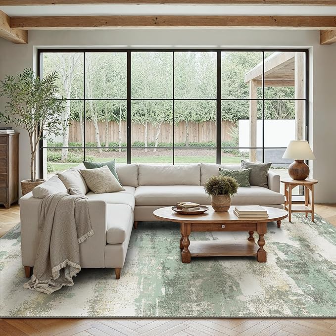 BEIMO Area Rugs 5x7 for Living Room Bedroom, Modern Abstract Machine Washable - Image 3