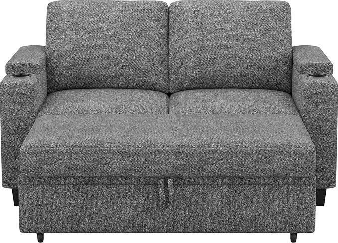 Belffin Chenille Sectional Sleeper Sofa - Image 8