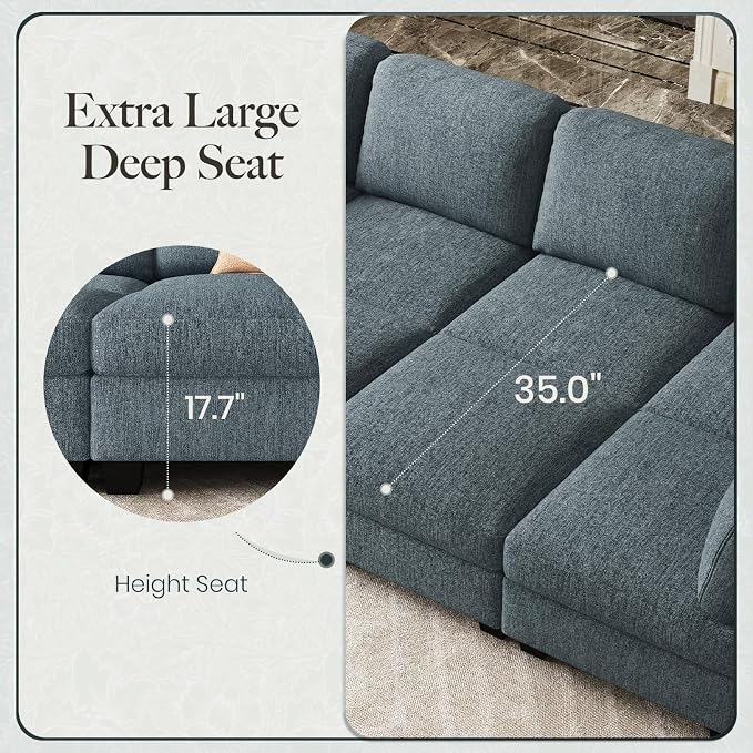 Belffin 86.2" Sectional Sleeper Sofa Bed - Image 4