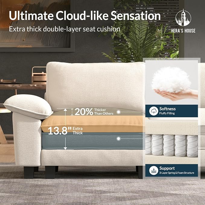 HERA'S HOUSE 158" Modular Sectional Sofa, Oversized L Shaped Couches - Image 6