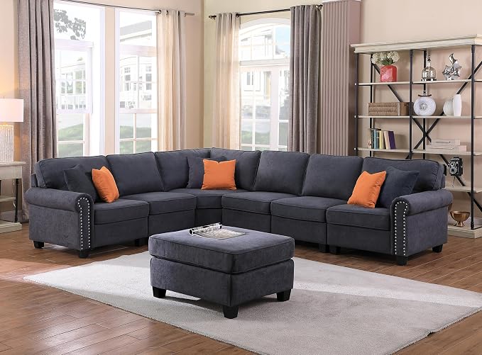 Ball & Cast 116" L-Shaped Sectional Couch by BallCast