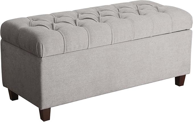 Homepop Home Decor | Tufted Ainsley Button Storage Ottoman Bench by HomePop