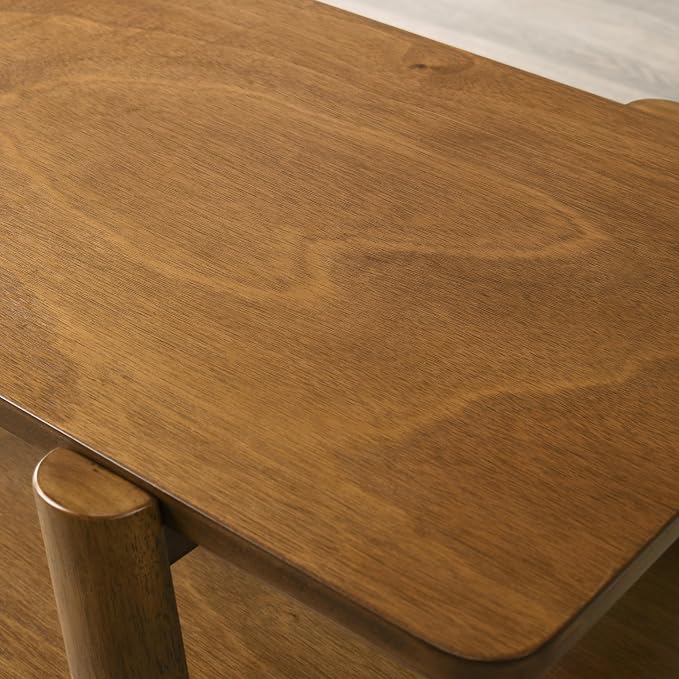 Mid-Century Modern Coffee Table 43 in, Wood Living Room Table - Image 4